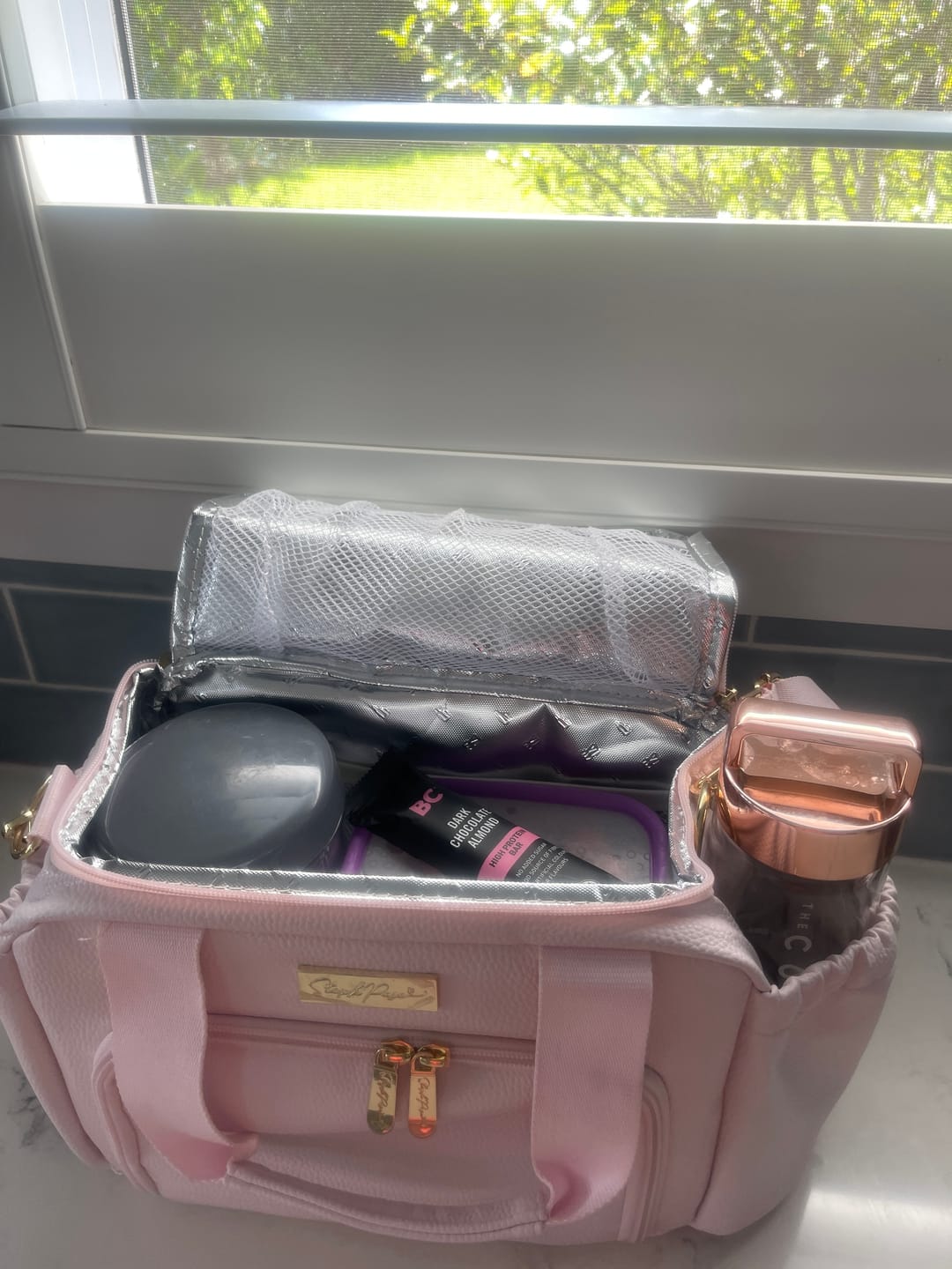 Customer photo review of Luxe Insulated Lunch Bag - Blush
