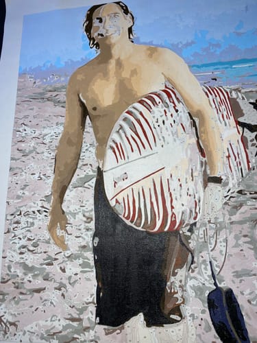 Customer photo review of Custom Paint by Numbers Kit