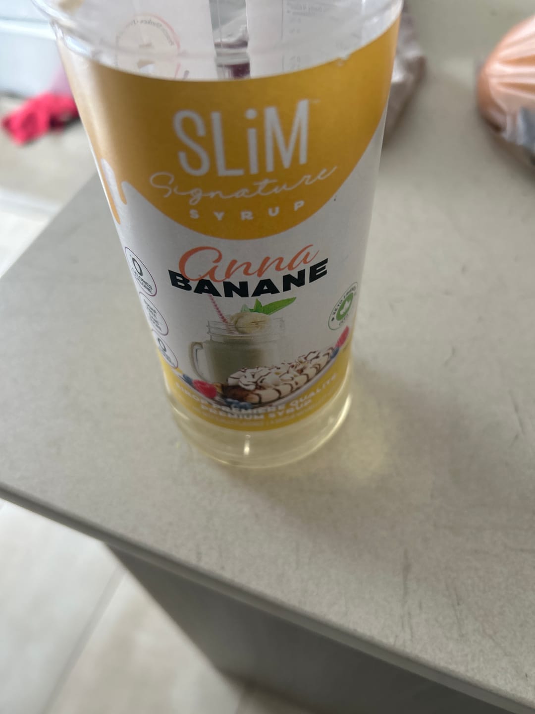 Customer photo review of Slim Syrups - Sugar Free Syrups 750ml