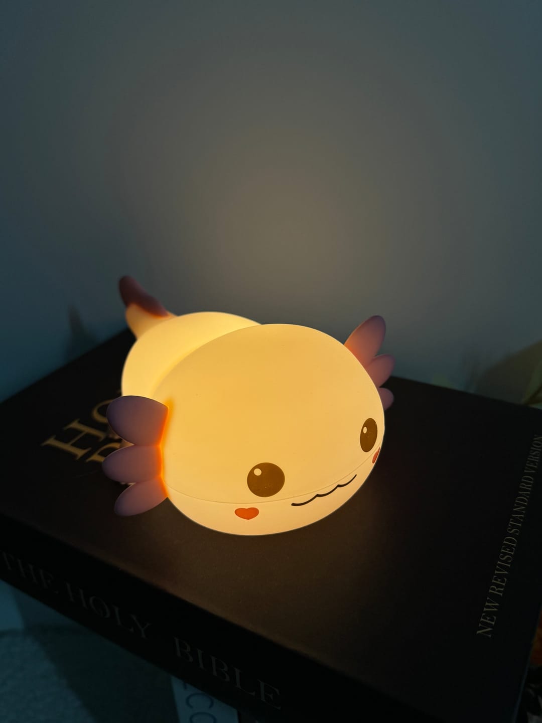 Customer photo review of MeWaii® 2025 Limited Version Axolotl Squishy Silicone Night Light - Perfect Gift 🎁