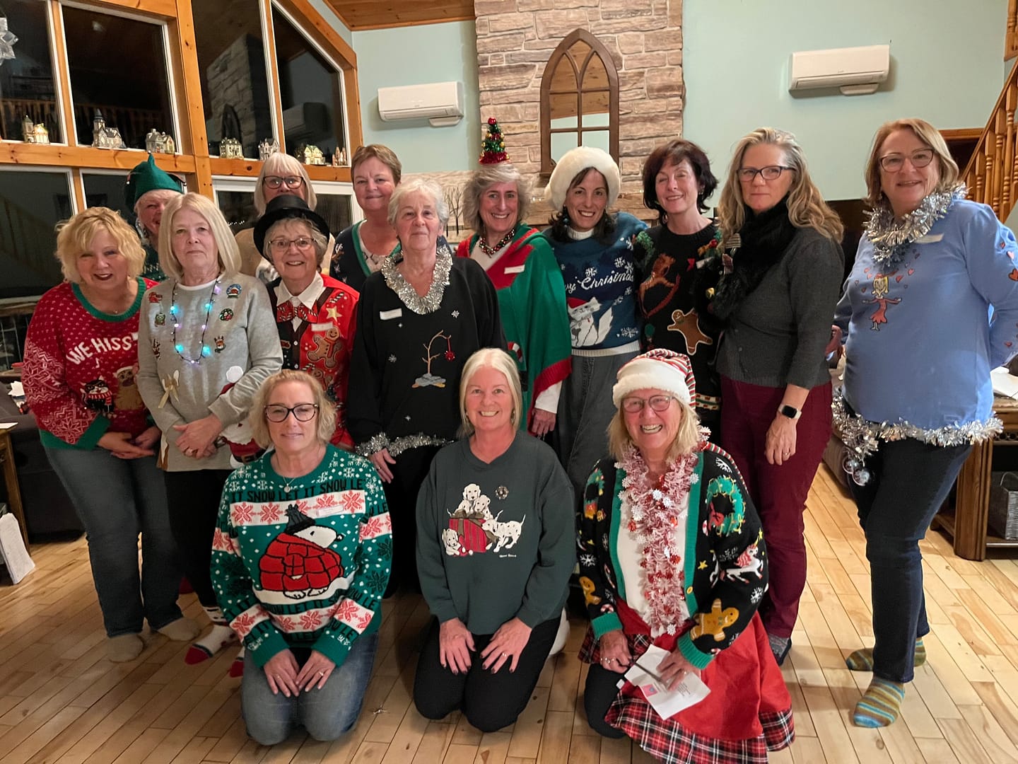 Customer photo review of Office Christmas Sweater Party Murder Mystery Game Kit