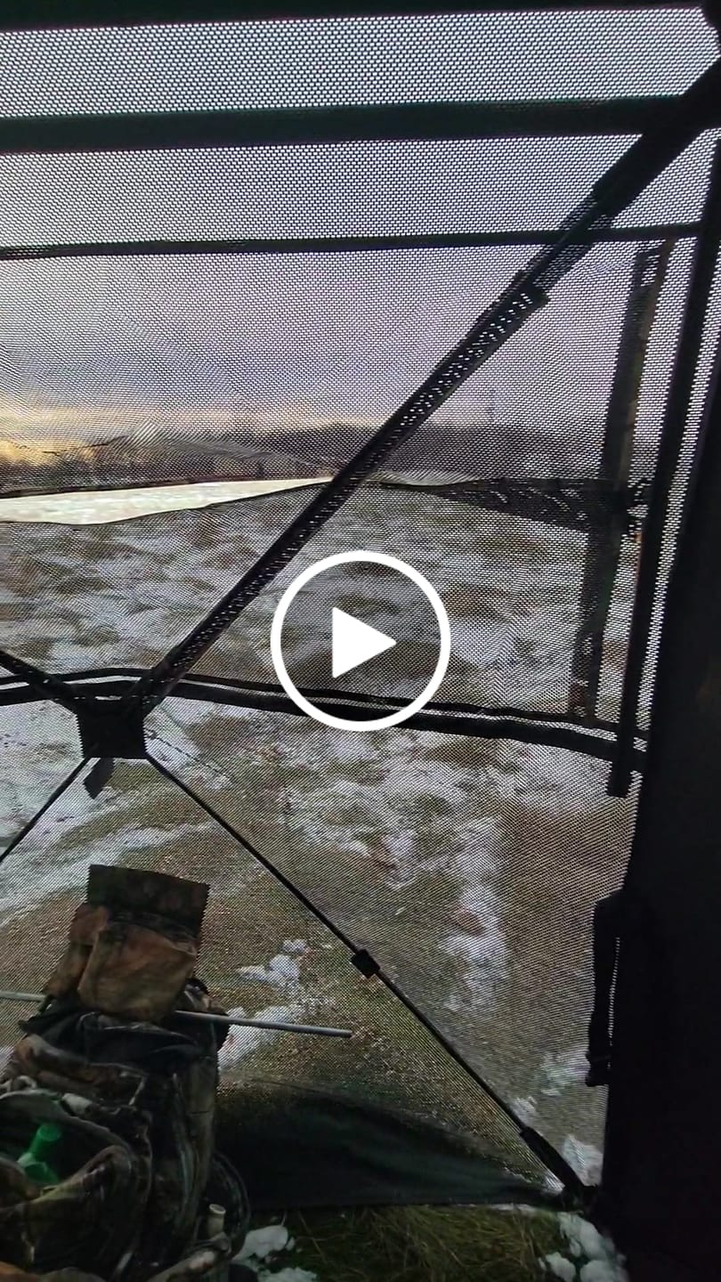 Customer video review of VisX/VisMax See Through Hunting Blind and 360° Swivel Adjustable Height Hunting Chair Bundle