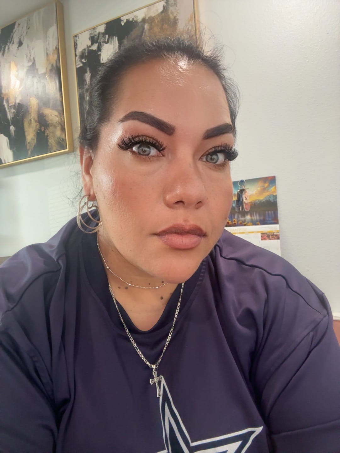 Customer photo review of Premium Candy Gray Prescription Colored Contact Lenses