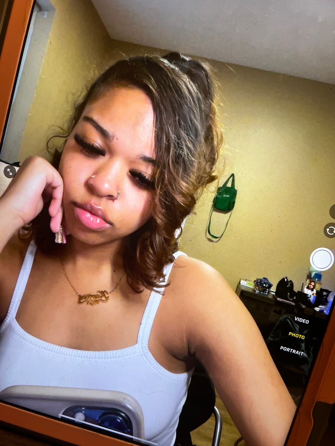 Customer photo review of Love Name Necklace