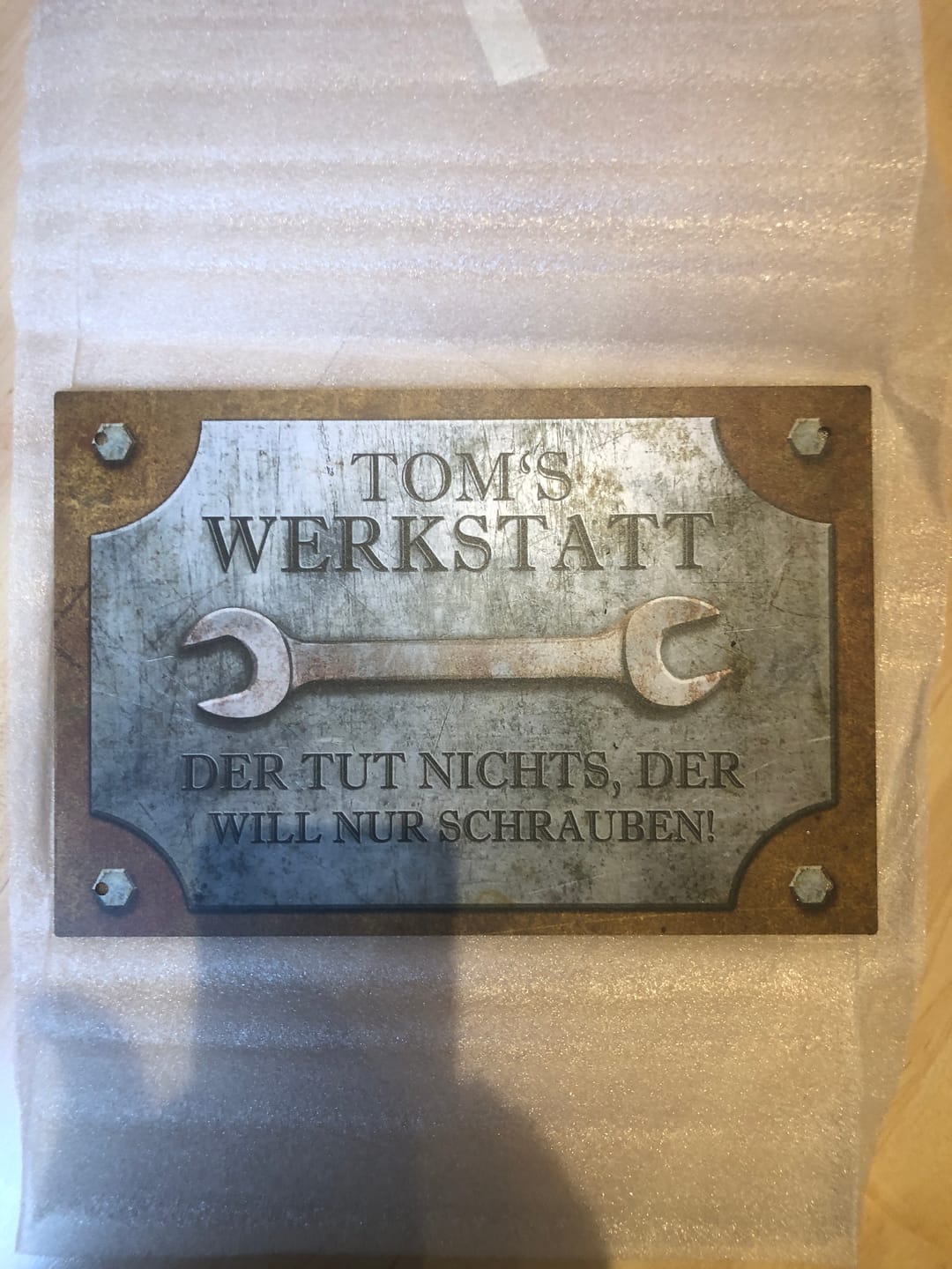 Customer photo review of Für Bastler - Heimwerker-Türschild
