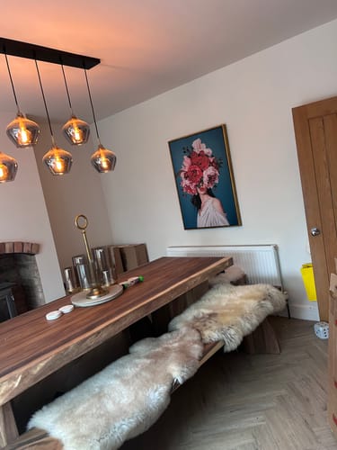 Customer photo review of Rose Veil Print