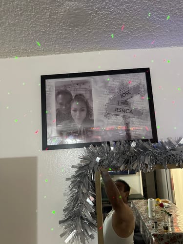 Customer photo review of Custom Photo I Need You Because I Love You - Couple Personalized Custom Horizontal Poster - Gift For Husband Wife, Anniversary