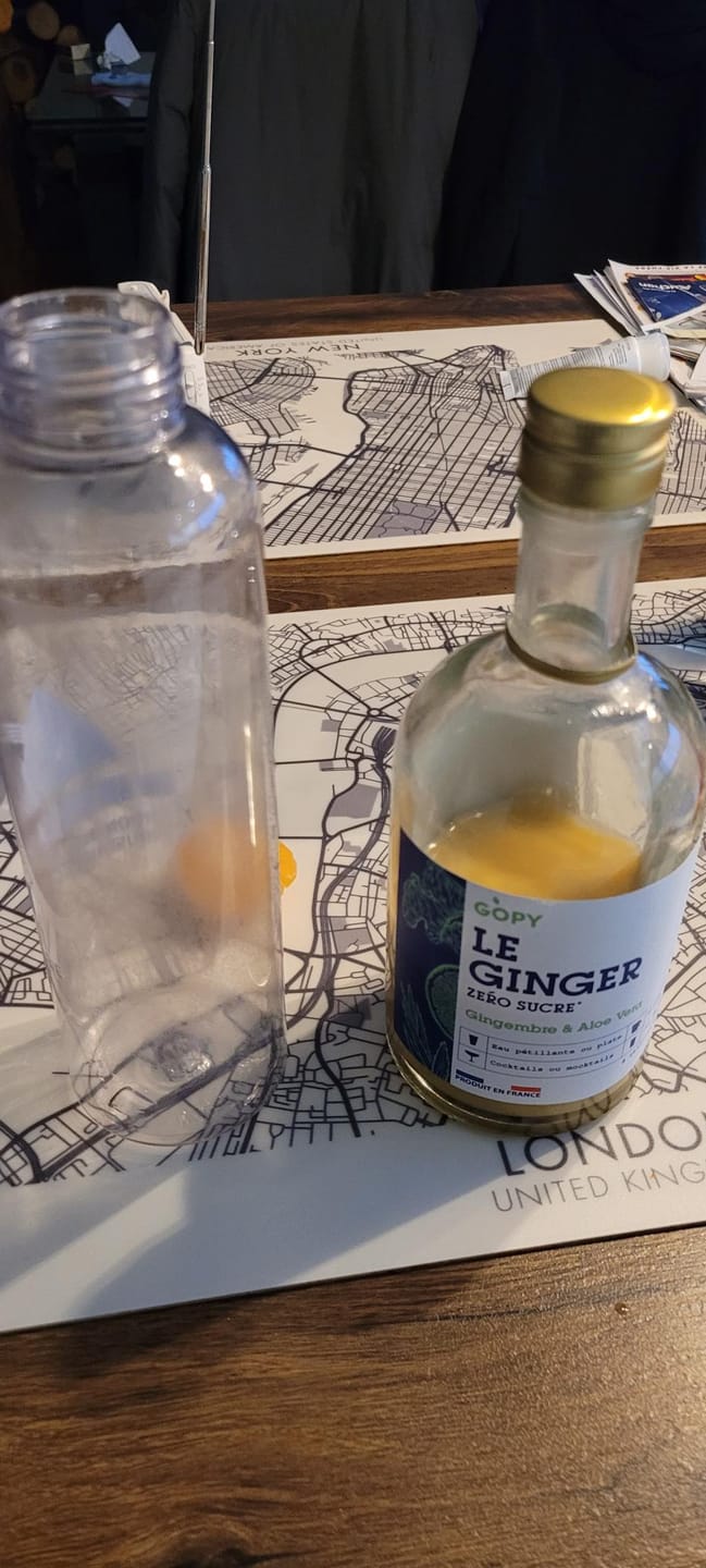 Customer photo review of Le Ginger Zéro Sucre Aloe 500ml