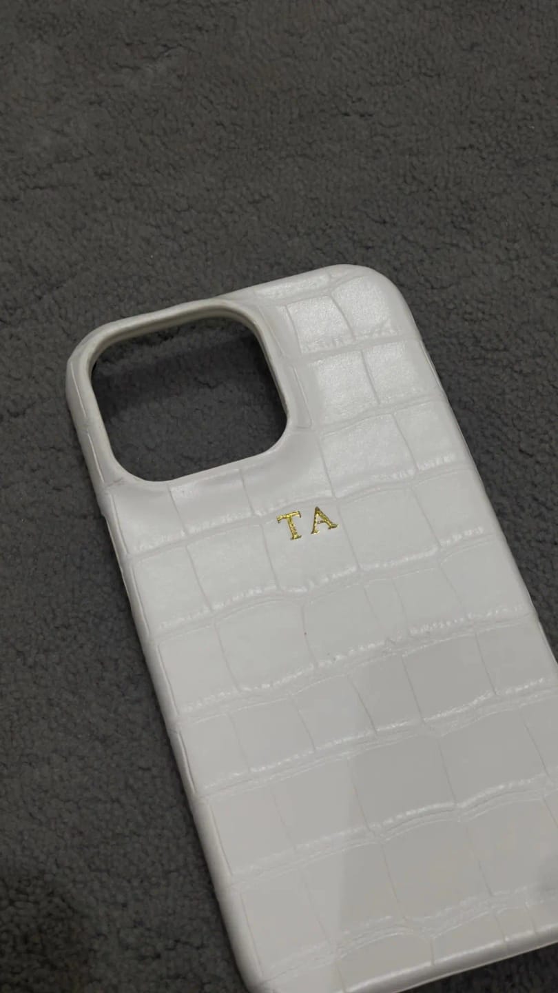 Customer photo review of Luxe Croc Phone Case