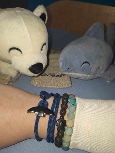 Customer photo review of Whale Tracking Bracelet