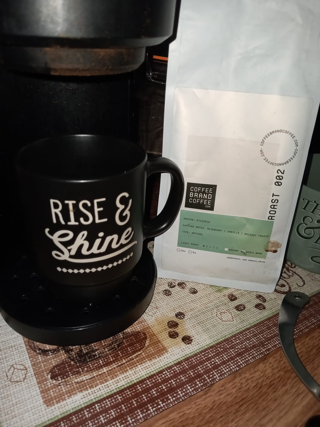 Customer photo review of Ethiopian Light Roast Coffee