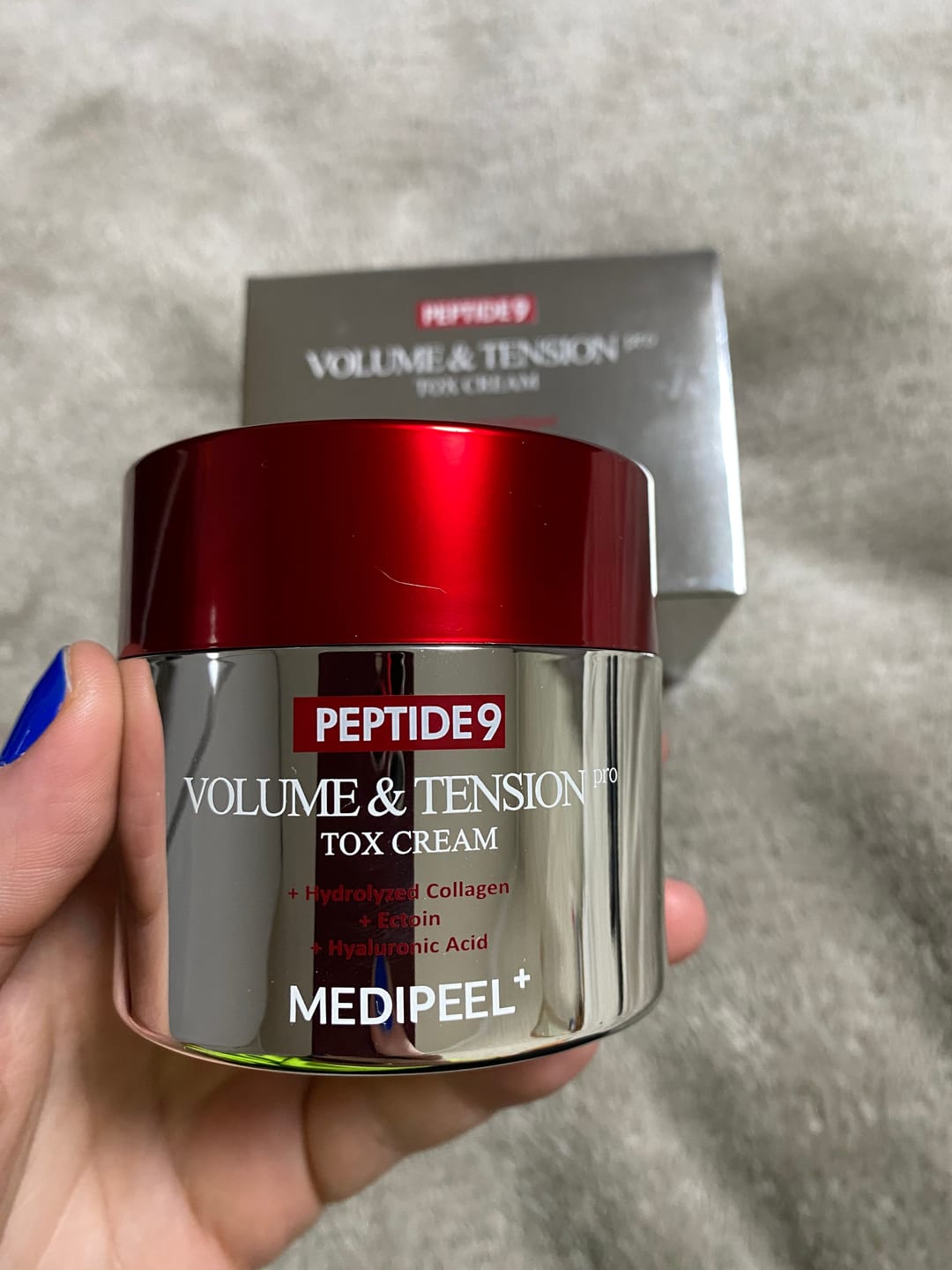 Customer photo review of Pretnovecošanas liftinga krēms ar peptīdiem Medi-Peel Peptide 9 Volume & Tension Tox Cream Pro