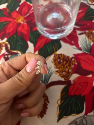 Customer photo review of Marquise-Cut Cubic Zirconia Earrings