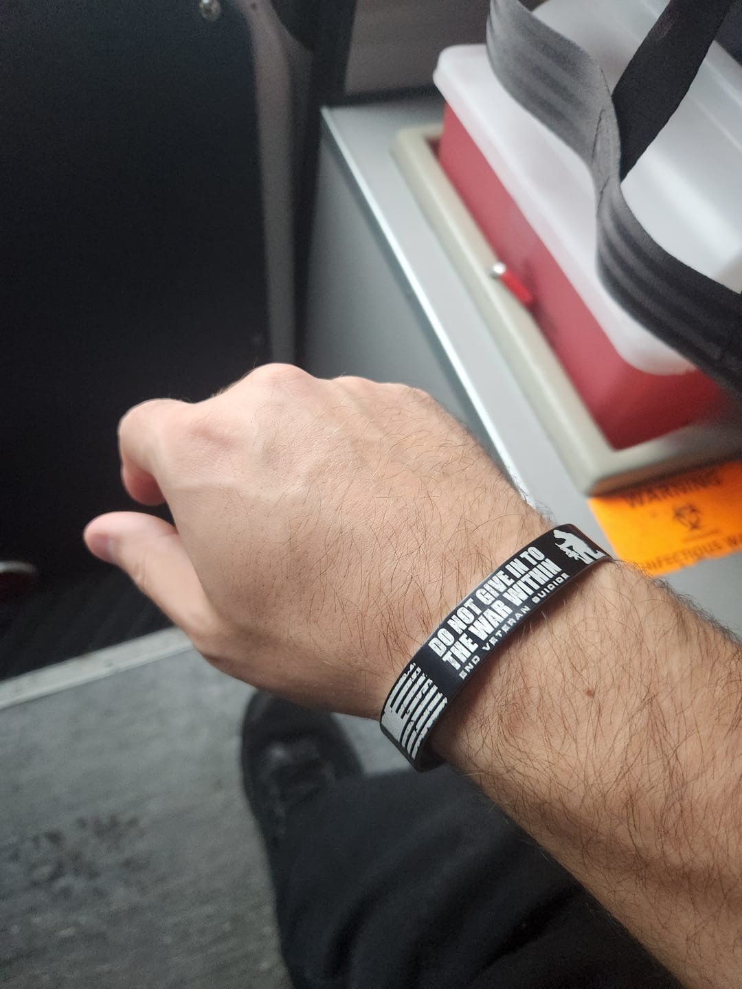 Customer photo review of Do Not Give In Bracelet