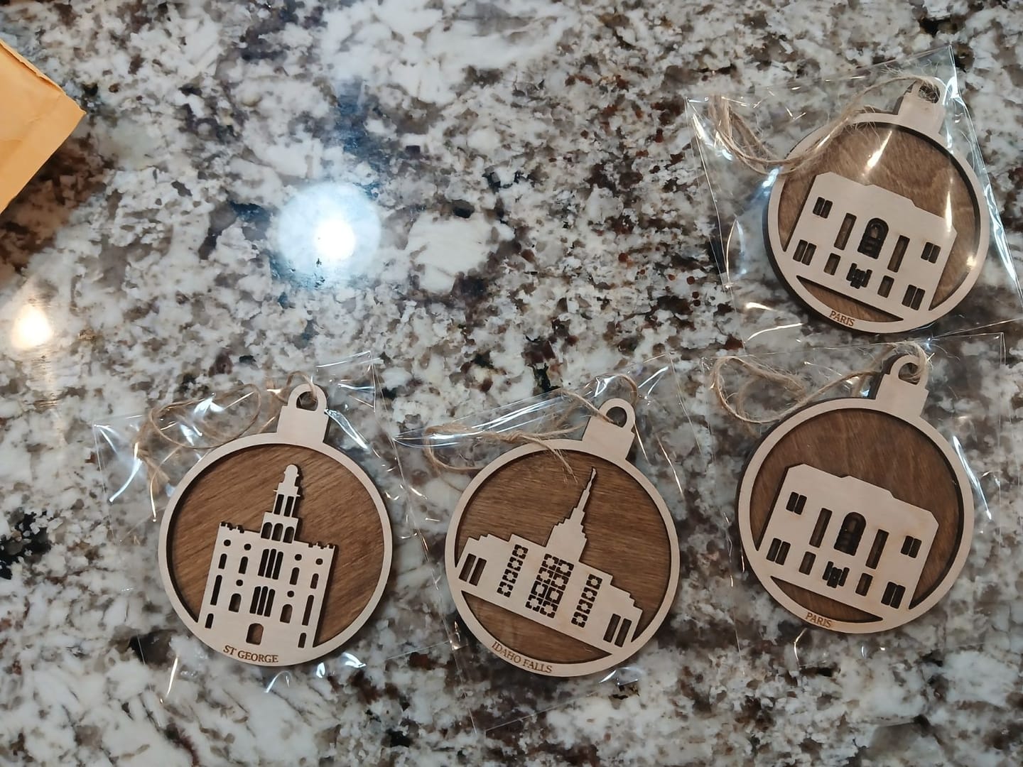 Customer photo review of Wooden Temple Christmas Ornament | Choose Any Temple | 300+ Temples to Choose From