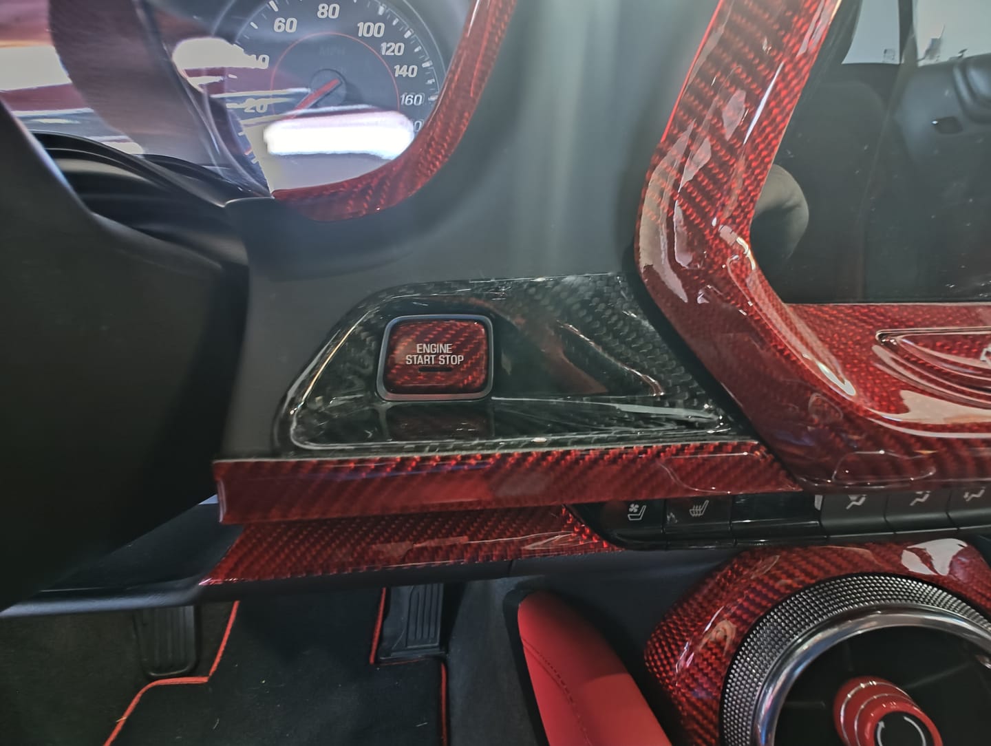 Customer photo review of 2016-2024 Camaro Start Stop Engine Button Surround Trim Cover