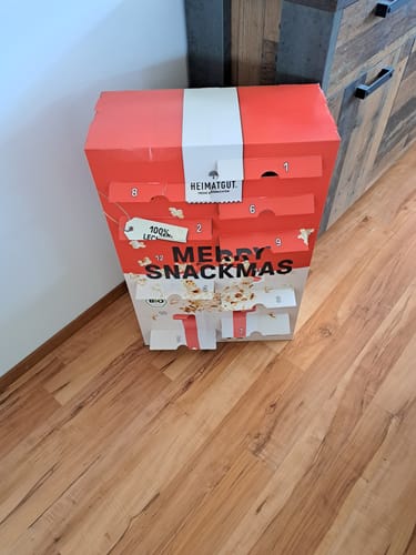 Kundenbewertung mit Foto zu ⏰ VORVERKAUF: Snack-Adventskalender 2024