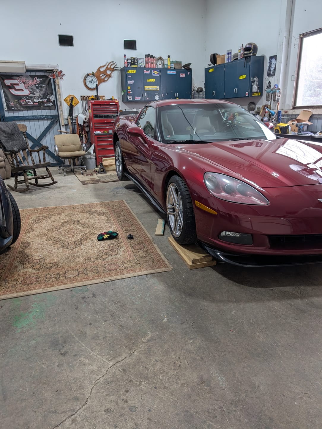 Customer photo review of Corvette C6 Base Model Extended Front Splitter Lip & Side Skirts Rocker Panels