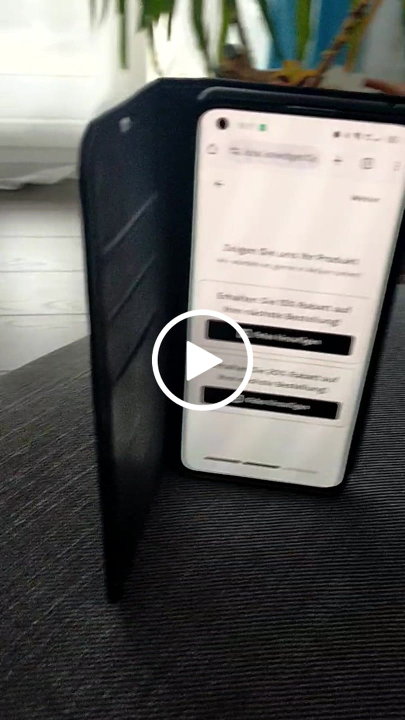Customer video review of OPPO Find X5 - Stand Flip Case Hülle