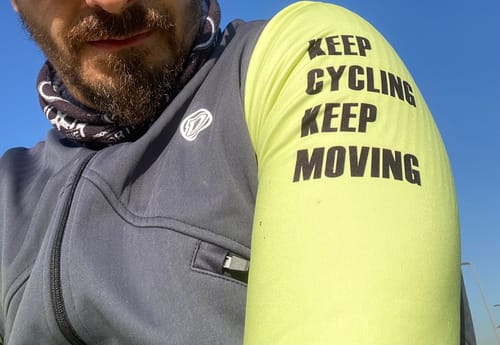 Customer photo review of FROSTAIR 2.0 JACKET - GRAY/YELLOW