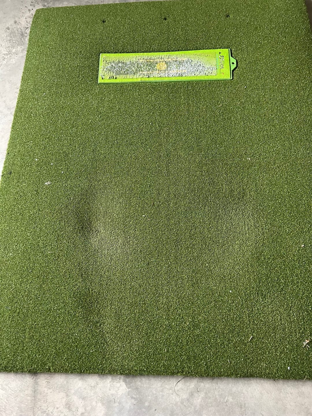 Customer photo review of Divot Board Turf Mat 4x5 -Mat Only - Perfect for Existing Divot Board Owners