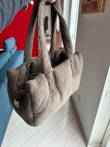 Customer photo review of Trasportino Bouclé Teddy Castagno