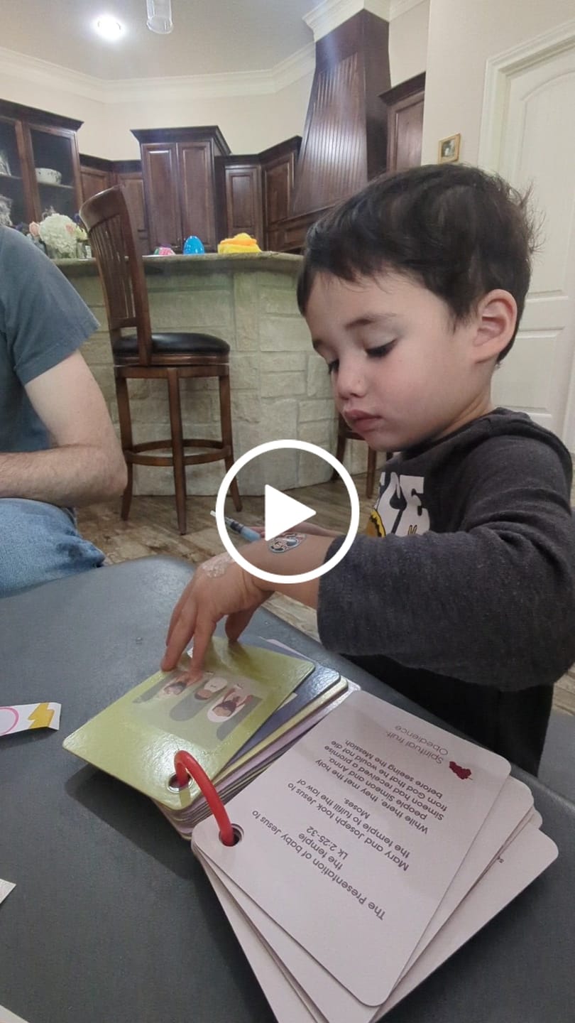 Customer video review of Mysteries of the Rosary Water Reveal Cards