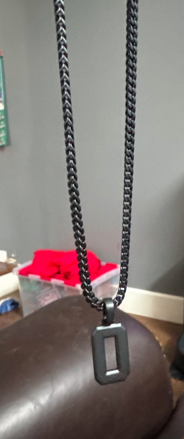 Customer photo review of Franco Chain (Matte Black)