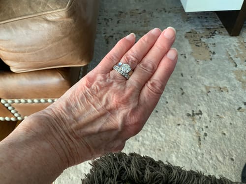 Donelle B. review of Solitaire Round Moissanite Bar Set Engagement Ring image 1 out of 1