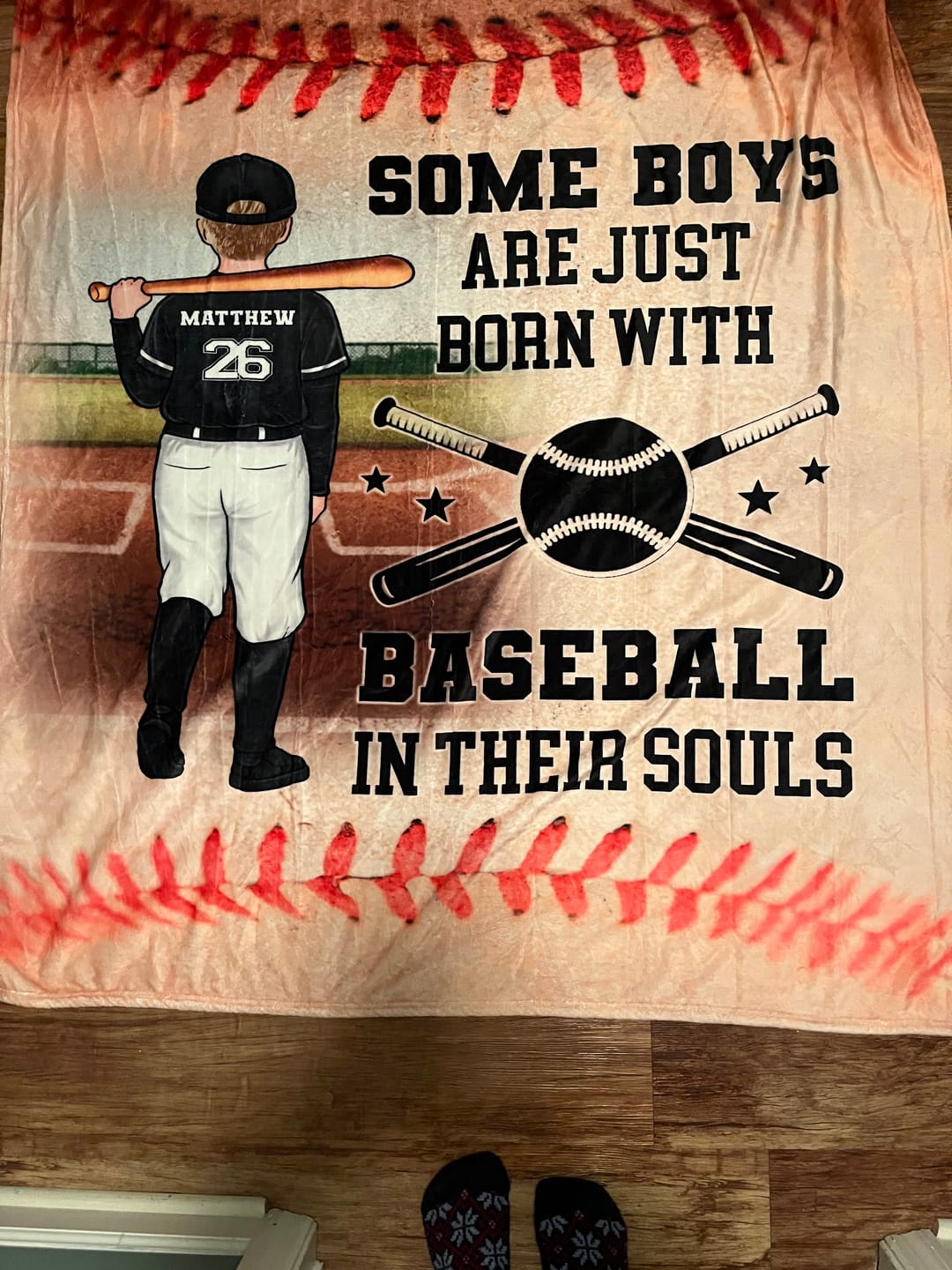 Customer photo review of Personalized Baseball Life Lessons Customized Poster
