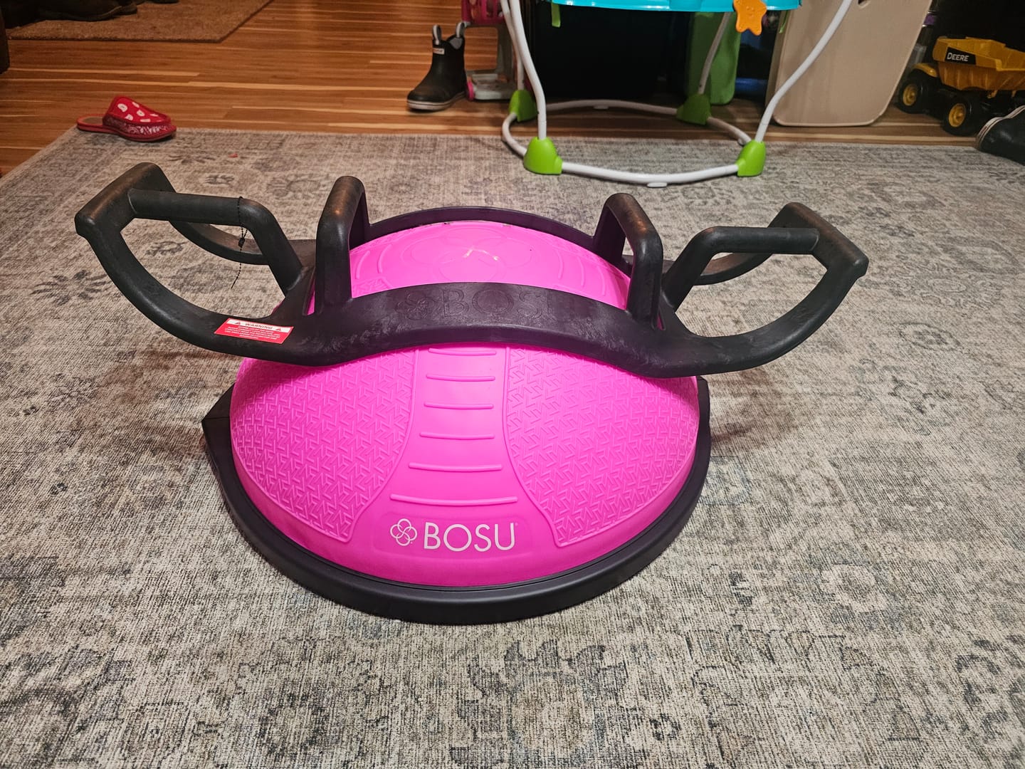 Customer photo review of Limited Edition Pink BOSU® NexGen™ Home Balance Trainer