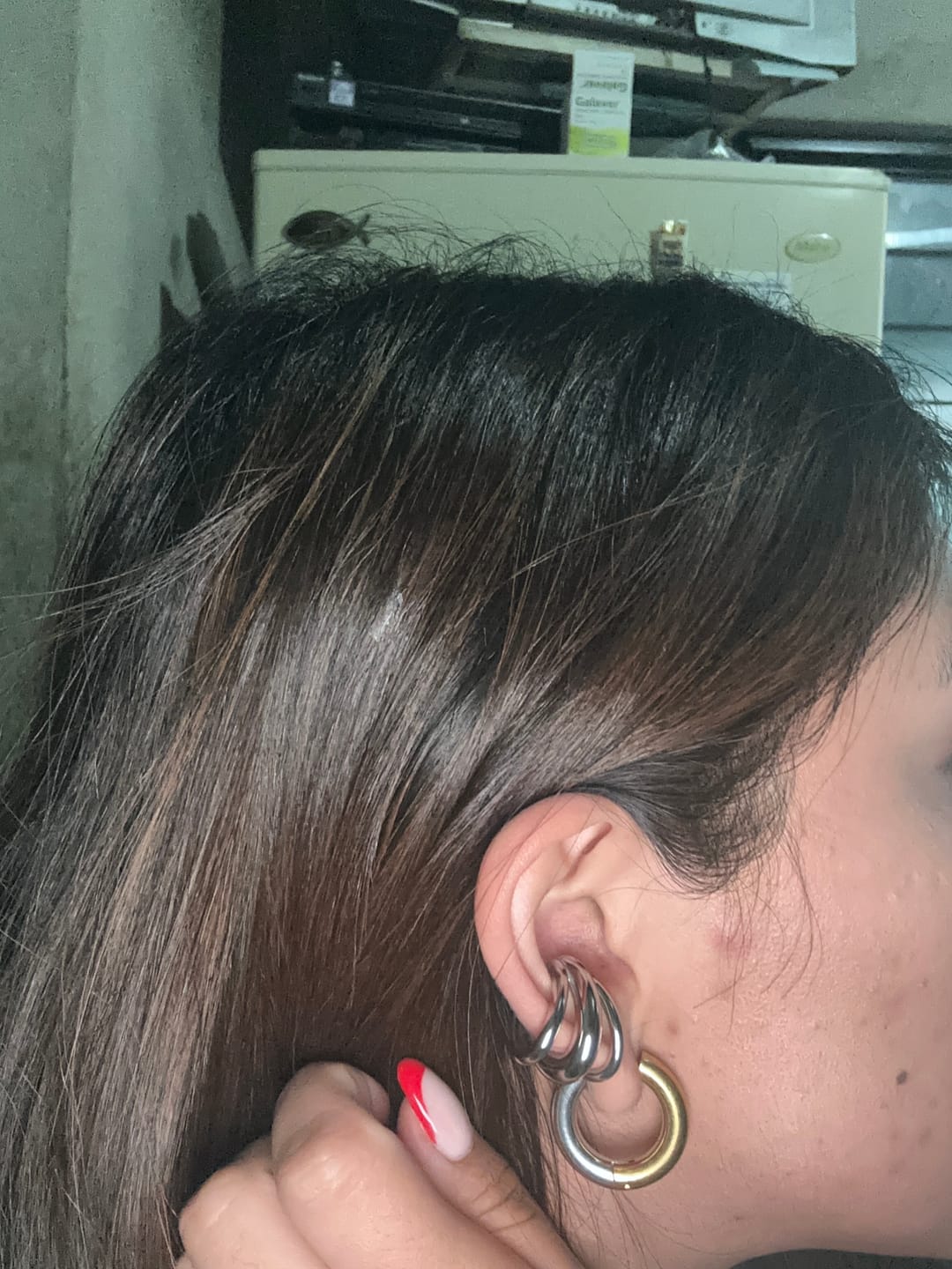 Customer photo review of Ear Cuff Triple