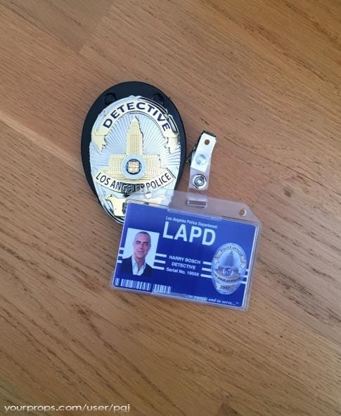 Customer photo review of LAPD Los Angeles Police Officer Badge Replica Movie Props With Number 13958 16520