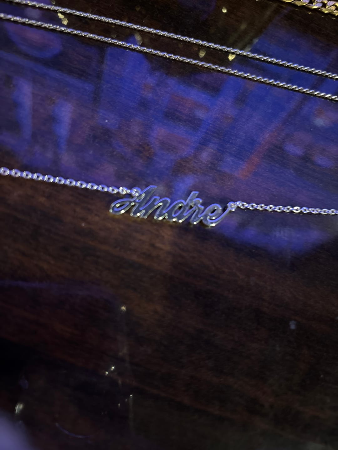 Customer photo review of Personalized Name Necklace