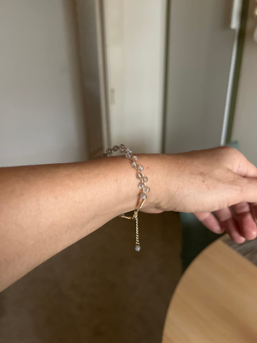 Customer photo review of Collier en Améthyste / Rhodonite / Lapis-lazuli / Amazonite