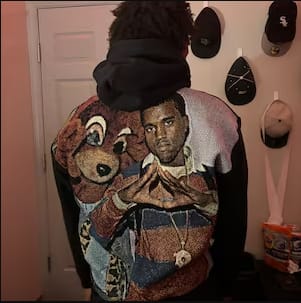 Customer photo review of Kanye West Tapestry Hoodie