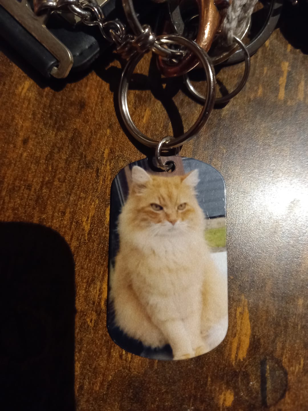 Customer photo review of Spuren im Herzen - Individueller Dog Tag Schlüsselanhänger