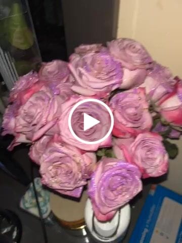Customer video review of Glitter Purple Roses - Nationwide