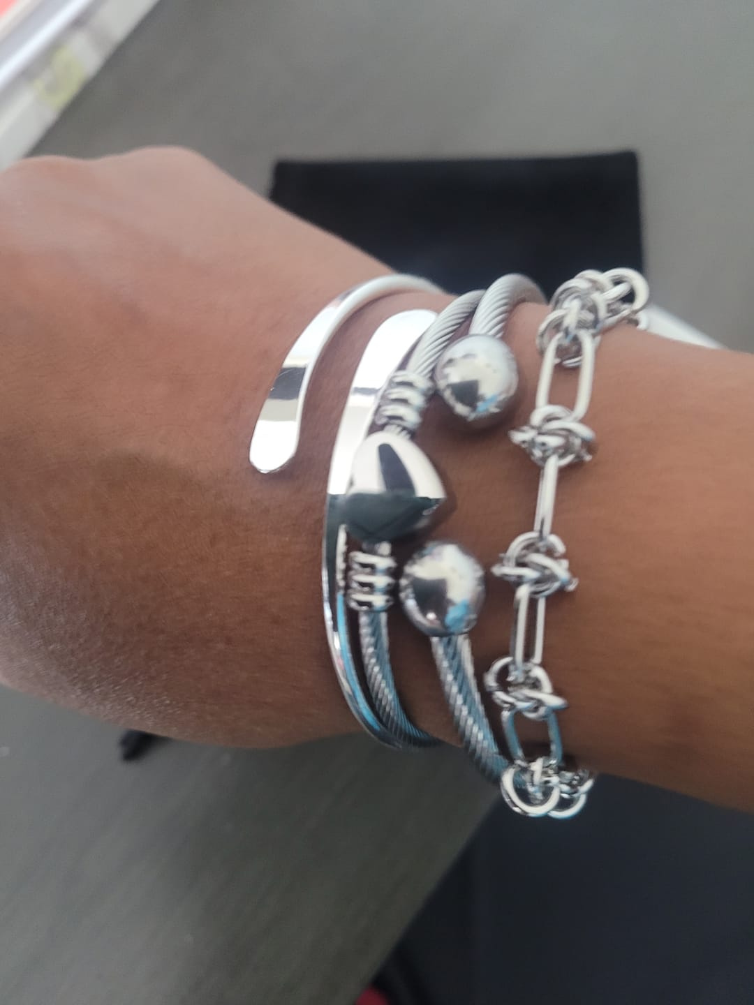 Customer photo review of Carissa Bracelet Stack