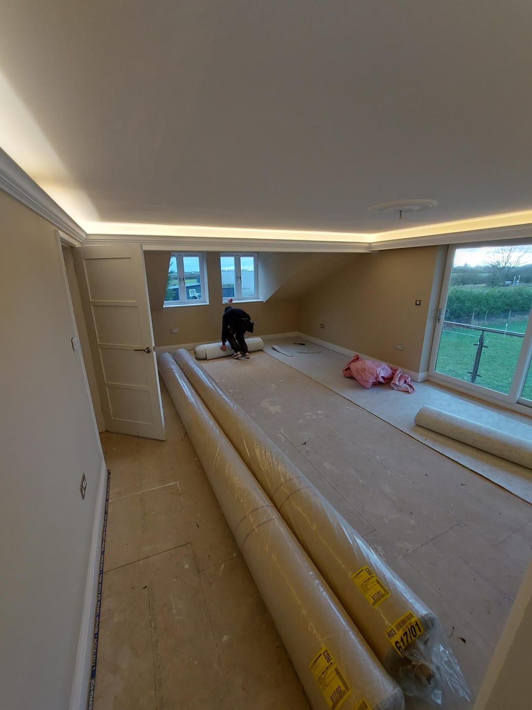 Customer photo review of Bespoke Cut- Upto 20M Super Length Continues Run LED COB Strip IP44 8W 3000K Warm White