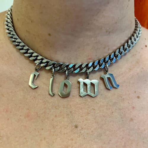 Customer photo review of Statement Piece Customisable Necklace