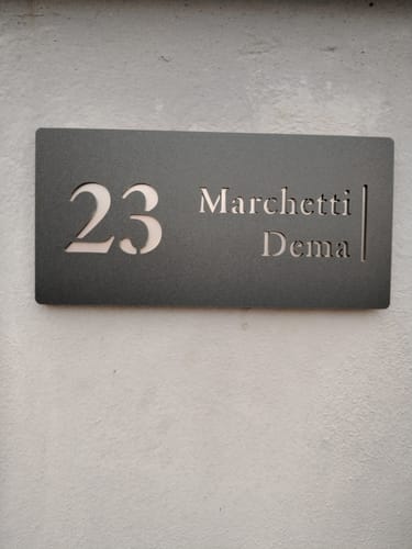 Customer photo review of Numero civico e testo modello Stencil Horizontal