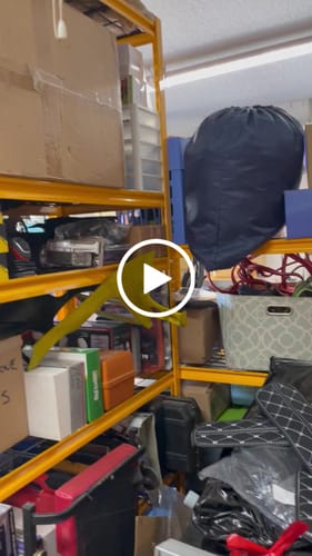 Customer video review of REIBII 40"W x 18"D Garage Shelving Heavy Duty Shelving  2550 LBS Adjustable Storage Shelves for Pantry Kitchen Basement Warehouse