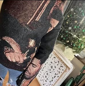 Customer photo review of Drake Hoodie Full Tapestry