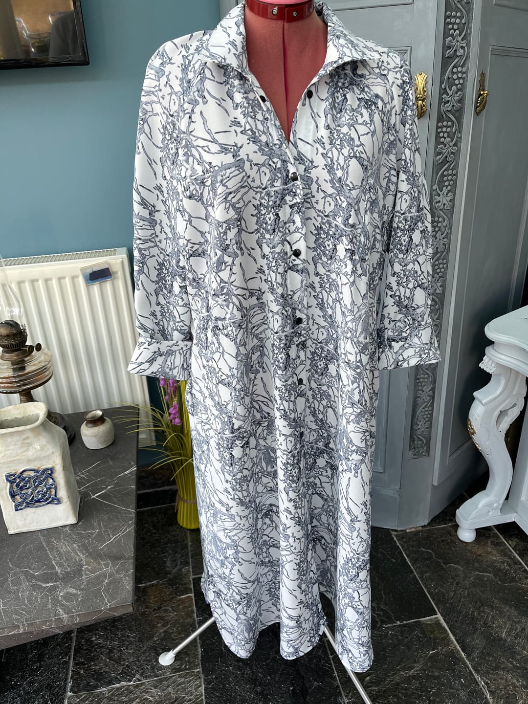 Customer photo review of Abstract Print Polyester Fabric