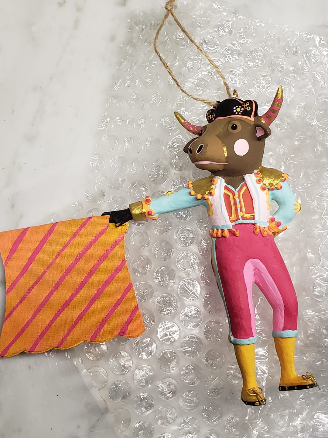 Customer photo review of Bull-Ador Ornament