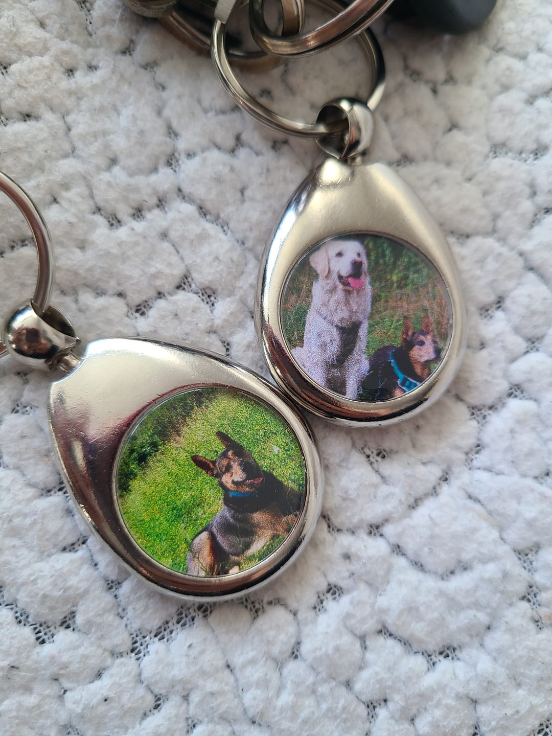 Customer photo review of Schlüsselanhänger-Bundle Tropfen 3x dein Foto für nur 19,90 €