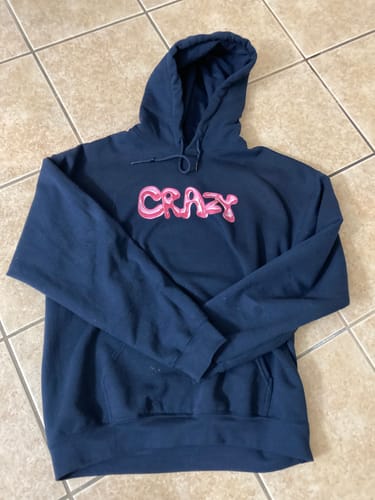 Customer photo review of 'Crazy' hoodie