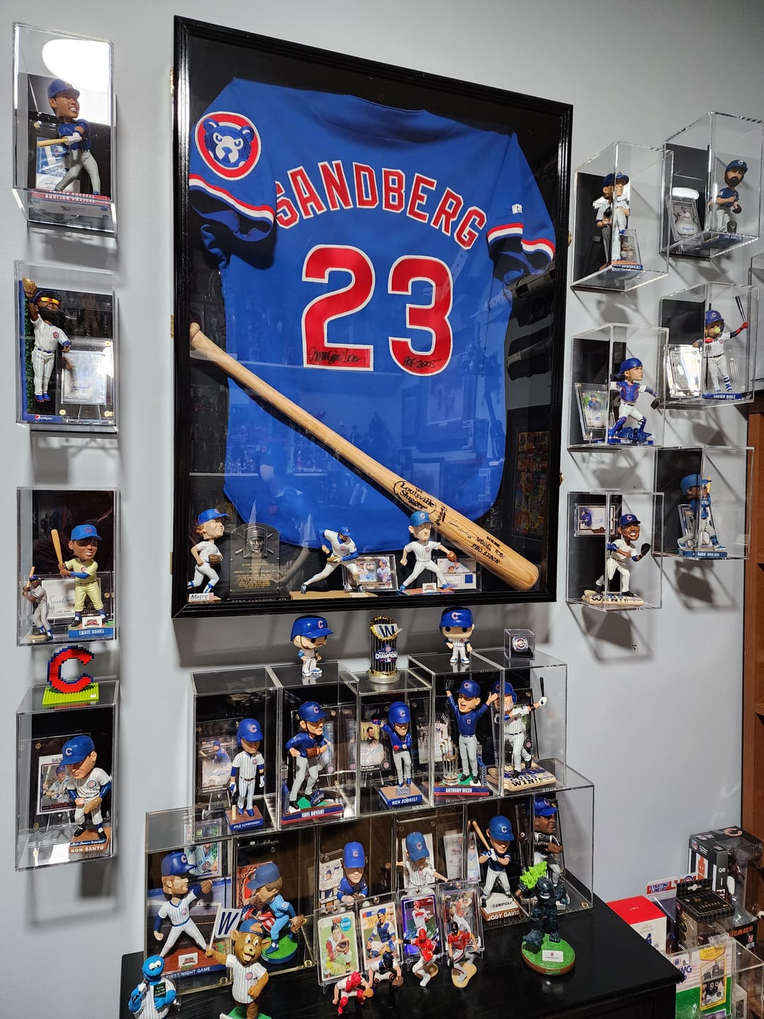 Customer photo review of Versatile Acrylic Display Case with Slide Back and Size Options