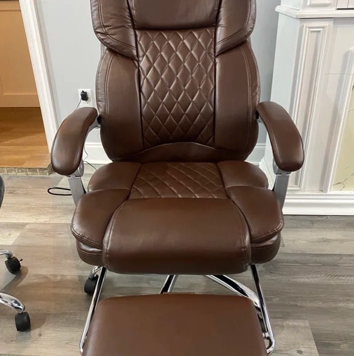 Customer photo review of Executive Office Chair, Ergonomic Desk Chair Big and Tall Massage and Heated, Brown